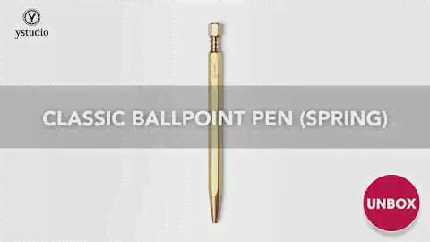 Ystudio Classic Ballpoint Pen (spring) unbox