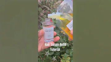 Natural hair oil, refill bottle tutorial, etsy shop purchase