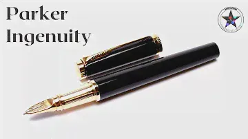 Parker Ingenuity 5th Technology Black Lacquer & Gold Plate Innovative Fineliner Pen in Box