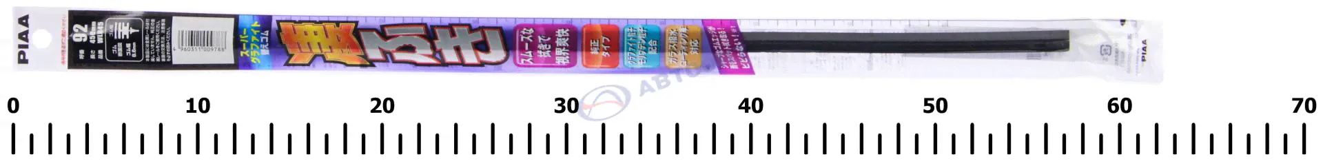 Резинка щеток стеклоочиcтителя PIAA WIPER REFILL SUPER GRAPHITE FOR UNIBLADE WLR45-1