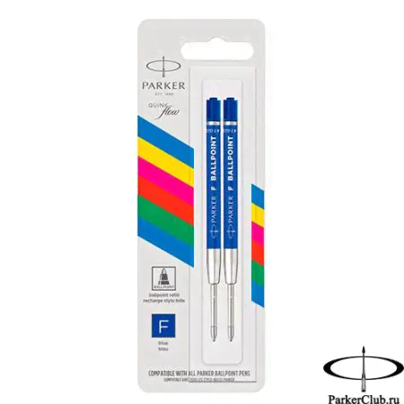 Синий шариковый стержень Parker (Паркер) Ball Pen Refill F Blue 2шт