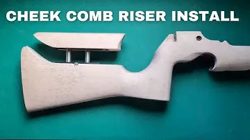 DIY  how to fit adjustable cheek piece comb riser hardware into a target rifle stock